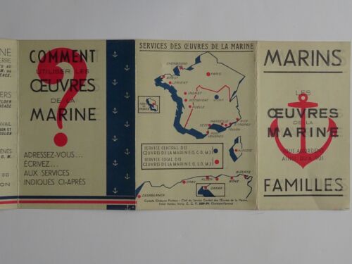 WW2 Publicité Marine Entraide] Comment utiliser les Oeuvres de la Marine 1942 - Afbeelding 1 van 2