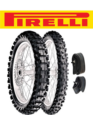 PIRELLI SCORPION MX EXTRA-X 80/100-21 & 110/90-19 TIRE SET +TUBES YAMAHA