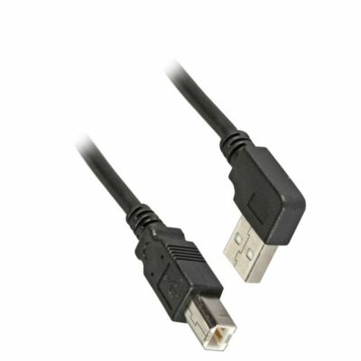 3m USB 2.0 High Speed Anschlusskabel A-Stecker gewinckelt auf B-Stecker 