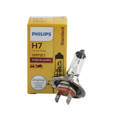 Philips Headlight Globe Standard Halogen H7 12v 55w PK1 Premium Quality