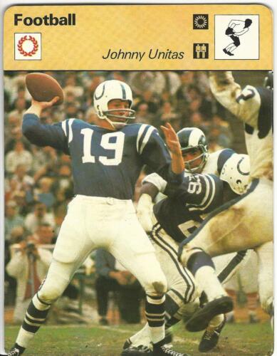 1977-79 Sportscaster Card, #01.15 Football, Johnny Unitas, Colts HOF - Picture 1 of 1