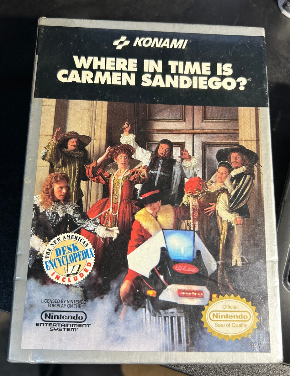 Where In Time Is Carmen Sandiego (Nintendo NES) NEW Factory Sealed