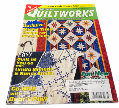 Vintage Traditional QUILT WORKS Quilt Magazine Issue 84 Feb 2003  8+ Patterns