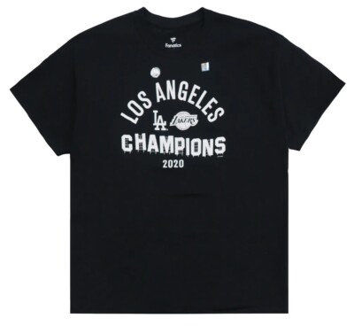 Fanatics Los Angeles Dodgers Lakers 2020 Champions Men's T- Shirt