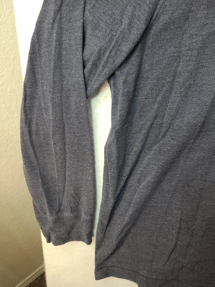 Saddlebred синий длинным рукавом 1/4 кнопка Henley рубашка мужская XL - Изображение 3 из 4