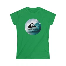 Quiksilver Outlaw Surf Round Wave Logo T-Shirt Womens