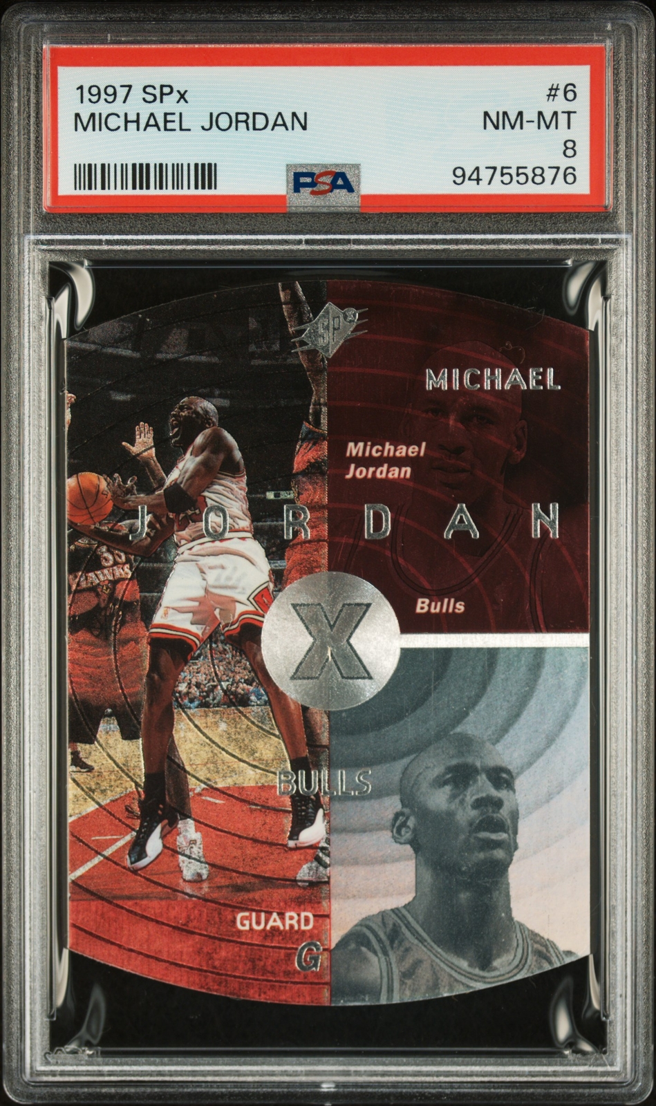 1997 SPx #6 Michael Jordan PSA 8 Chicago Bulls