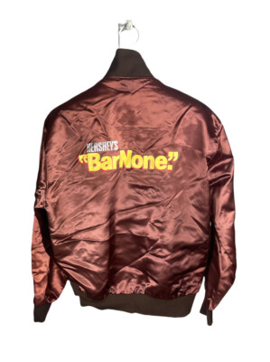 Vintage Rare Hershey Bar None Button Up Bomber Jacket