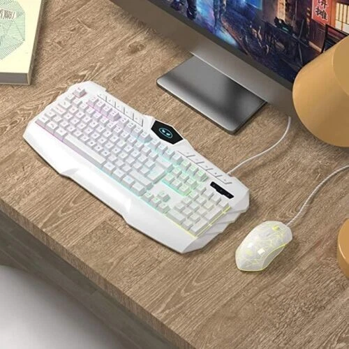 Top white Gaming Keyboard Mouse birthday sales cyber sales school gift lighting - Image 2 of 4