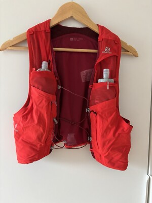 Salomon Laufweste S/LAB ULTRA 10 NIGHT SKY Größe L   incl. 2 passenden Trinkfl.