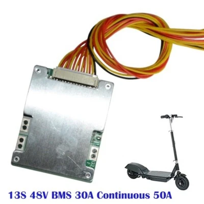 MARKENLOS 13S 48V BMS 30A Dauerbetrieb 50A Burst Balance Board für Ebike Li-Ionen Akku