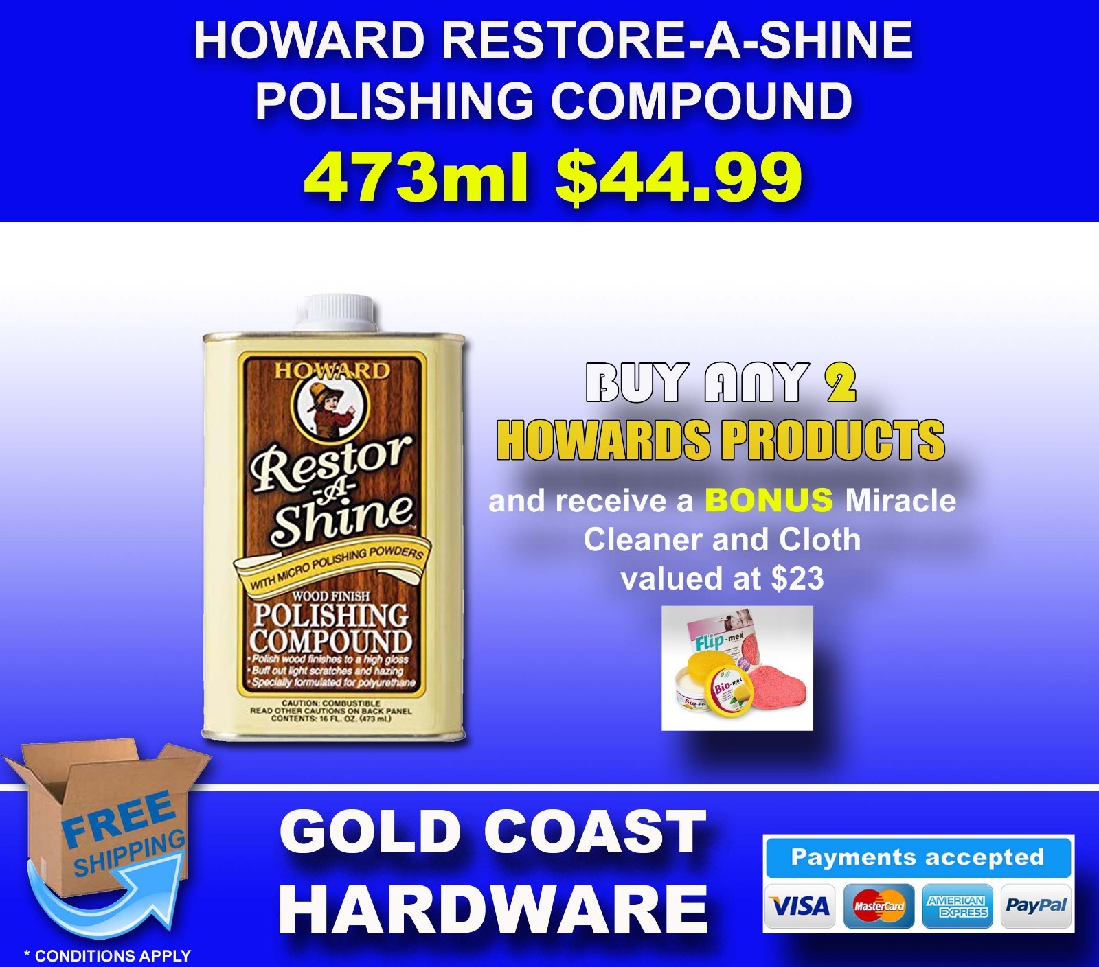 RESTORASHINE POLISHING COMPOUND BY HOWARD PRODUCTS eBay