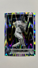 Jared Walsh 2022 Topps Chrome Sonic #24 Black & White Raywave Angels