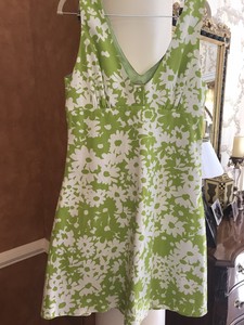 green dress with white flowers