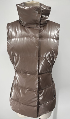 ATHLETA Women's Pyrite Shine DOWNTOWN PUFFER VEST Size S Style S537-0003