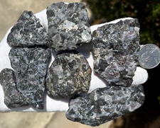 US SALE 414g LOT CHUNKY INDIGO GABBRO MYSTIC MERLINITE ROUGH SPECIMEN SPECIMENS