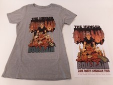 Chef Anthony Bourdain T-Shirt Poster The Hunger America Tour2016 WOMENS XLARGE