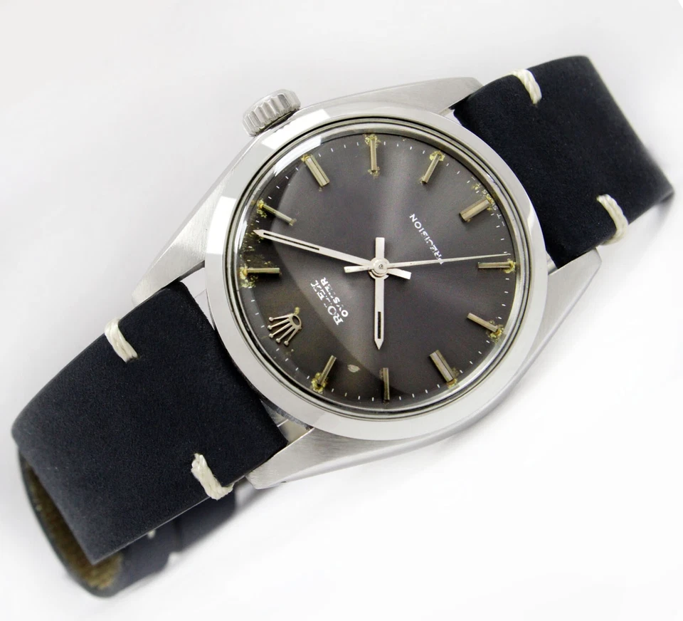 Винтажные часы Rolex OysterPrecision с заводом оригинальный серый циферблат сталь 6426 C.1973 - Изображение 4 из 4