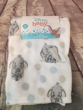 New  Disney Baby 30" x 40" Dumbo Baby Infant Security Blanket Elefant