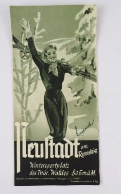 Neustadt am Rennsteig 1939 Reiseprospekt vintage - Bild 1 von 2