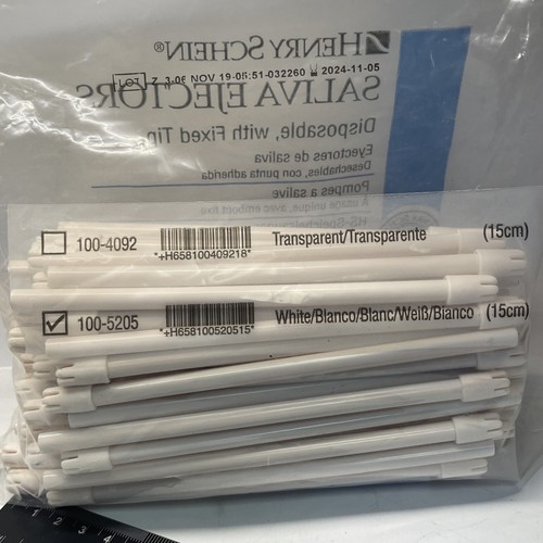 Eyectores de saliva desechables Henry Schein con puntas fijas 100 CANTIDADES - Imagen 4 de 4