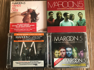 MAROON 5 - LOT OF 4 CD ALBEN - EU PRESS 2005/2010 A&M Octone Records
