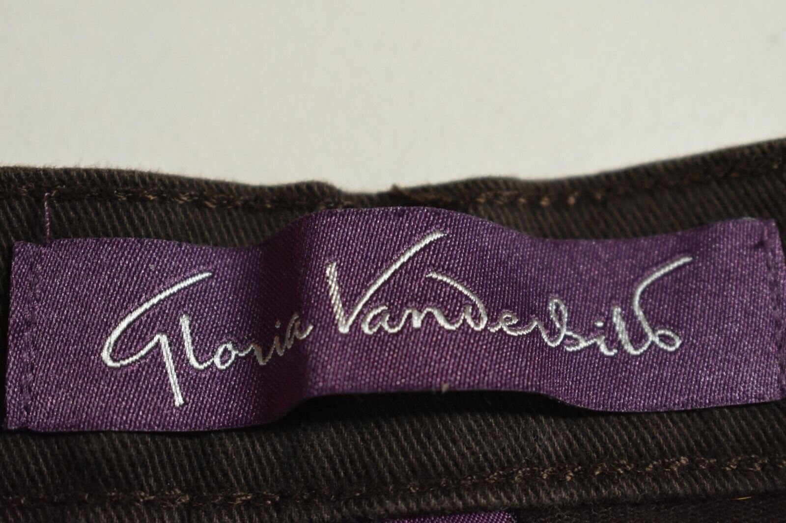 Gloria Vanderbilt Womens Solid Brown Straight Leg… - image 6