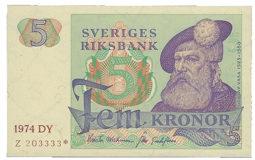 SWEDEN 20 KRONER P-63 1997 HORSE CARRIAGE GOOSE UNC SWEDISH MONEY