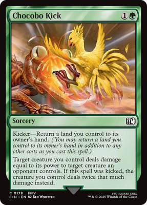 x4 Chocobo Kick FIN Final Fantasy MTG 178 M/NM 4x