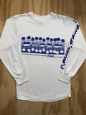 Vintage 80s Poly Tees Kauai Hawaii Long Sleeve Shirt Small Single-Stitch
