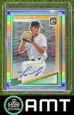 Levi Sterling 2025 Panini Donruss Rated Prospects Optic Auto Pirates