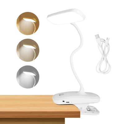 Reading Lamp Book Clamp Reading Lamp Bed Dimmable 18 LED Clamp Light USB Rechargeable...