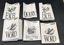Lot Of 6x Vintage Microsoft Office User's Guides Word , Excel, Powerpoint