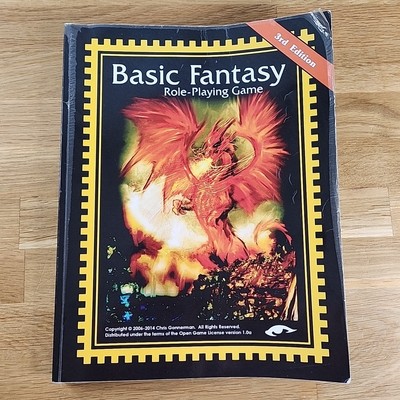 Basic Fantasy Role-Playing Game 3rd Edition Chris Gonnerman Paperback READ