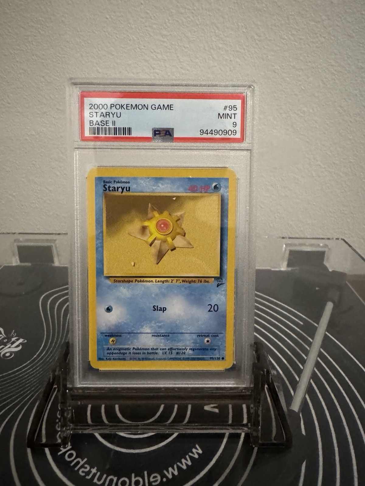 1999 Pokemon Game 65 Staryu Base II PSA 9