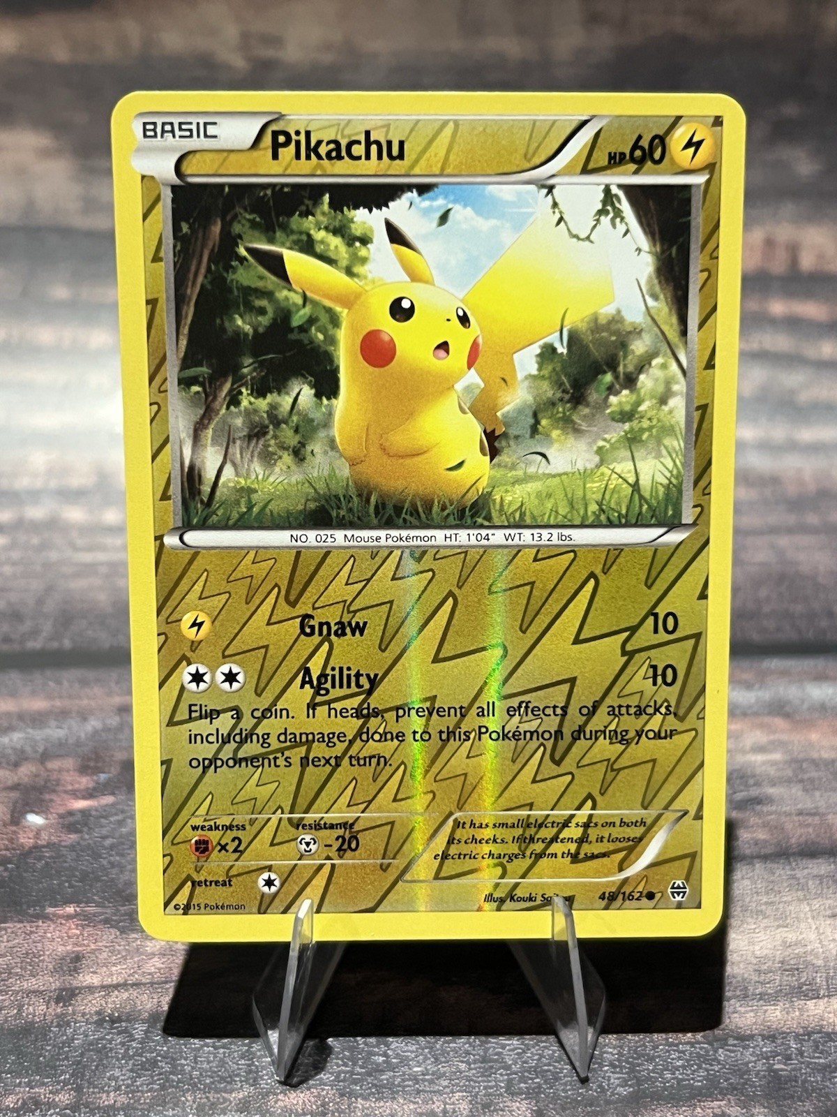 Pikachu 48/162 Common Reverse Holo XY: Breakthrough Pokemon Card