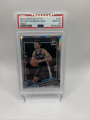 2023 PANINI DONRUSS OPTIC HOLO #225 VICTOR WEMBANYAMA ROOKIE RC PSA 10