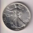 1989 WALKING LIBERTY AMERICAN EAGLE .999 FINE SILVER DOLLAR COIN 1oz. $1 USA