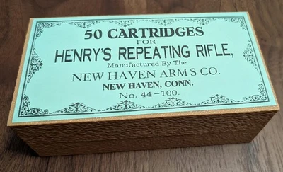 SURLEY'S POSSIBLES Cartridge Box: .44 Henry, 50-Round Vintage Style (Fits .45 Colt And Similar)