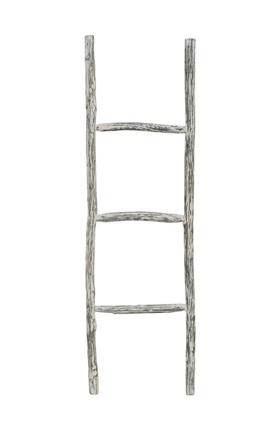 Biscottini Scala Scaletta Handtuchleiter Holz Schwarz 110X33 Bad Shabby Chic-image