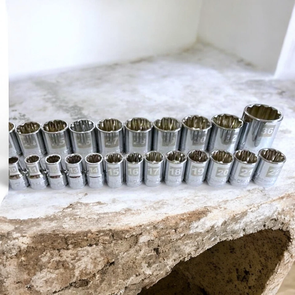 Craftsman Easy Read 24-Piece Socket Set Metric 1/2" Drive 12-Point Tool Set - Image 3 of 4