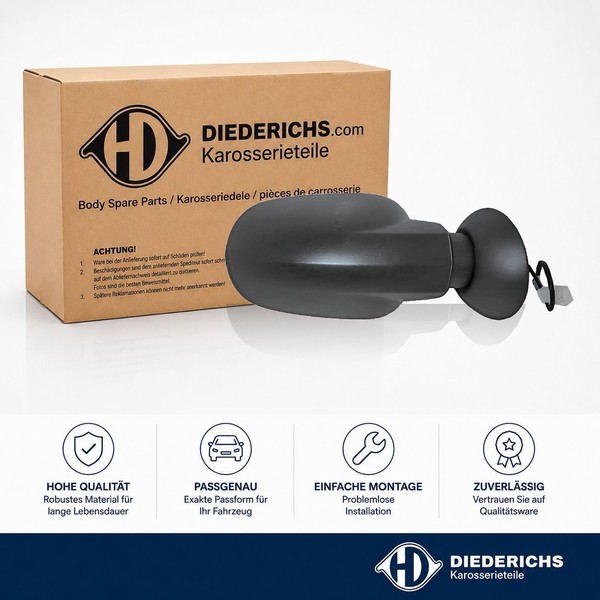 Aussenspiegel Rechts Diederichs 4420224 FÜR Dacia Renault RÜCkspiegel Aussen-image