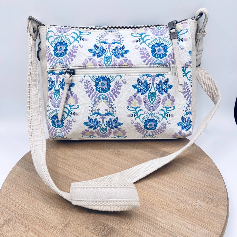 Bolso Bandolera The Sak Mujer M Blanco Púrpura Cuero Vegano Bolso Mensajero Foto 4 de 4