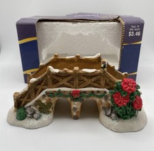 Holiday Time 2004 Village Collectibles Porcelain Bridge Boxed Christmas Decor