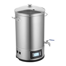 PENTOLA BIRRA Fermentatore 35 Litri a Pressione Fatta in Casa in Acciaio