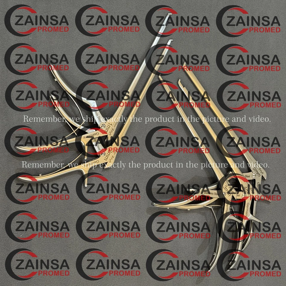 Columna vertebral alemana Kerrison Rongeurs (1,2,3,4,5 mm), ortopédica cervical quirúrgica Foto 3 de 4