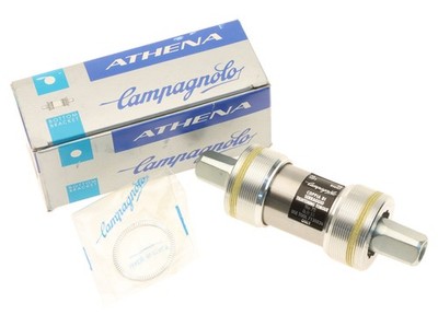 1989年 Campagnolo Athena BB スクエア軸長115.？mm Campagnolo Athena 1999 Bottom Bracket Square Taper Italian 111mm