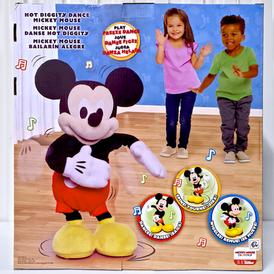 Disney JR Mickey Mouse Hot Diggity Dance Animated Plush Toy Just