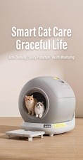 Smart Self-Cleaning Cat Litter Box, Prevents Litter Tracking, Wi-Fi App Control