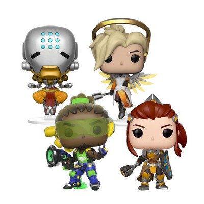 Overwatch Support Healer Funko Pop Lot of 5 Vinyl Figures in Box Blizzard Game